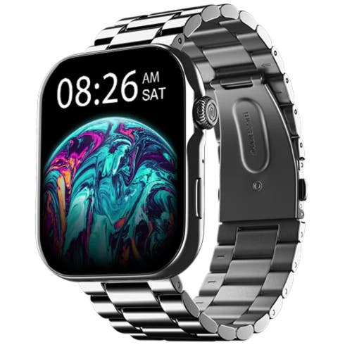 Noise ColorFit Ultra 3 Bluetooth Calling Smart Watch with Metal Strap, Tru Sync, 150+ Watch Faces, 150+ Watch Faces (Gossy Silver- Elite Edition)